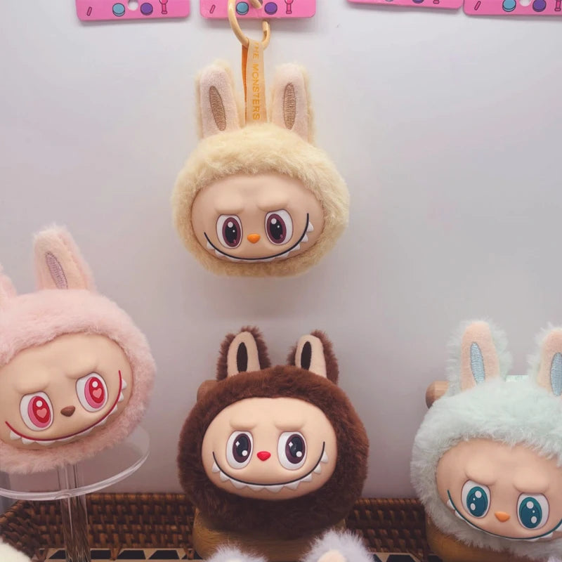Cute Labubu Plush Keychain | Bag Charm & Key Pendant